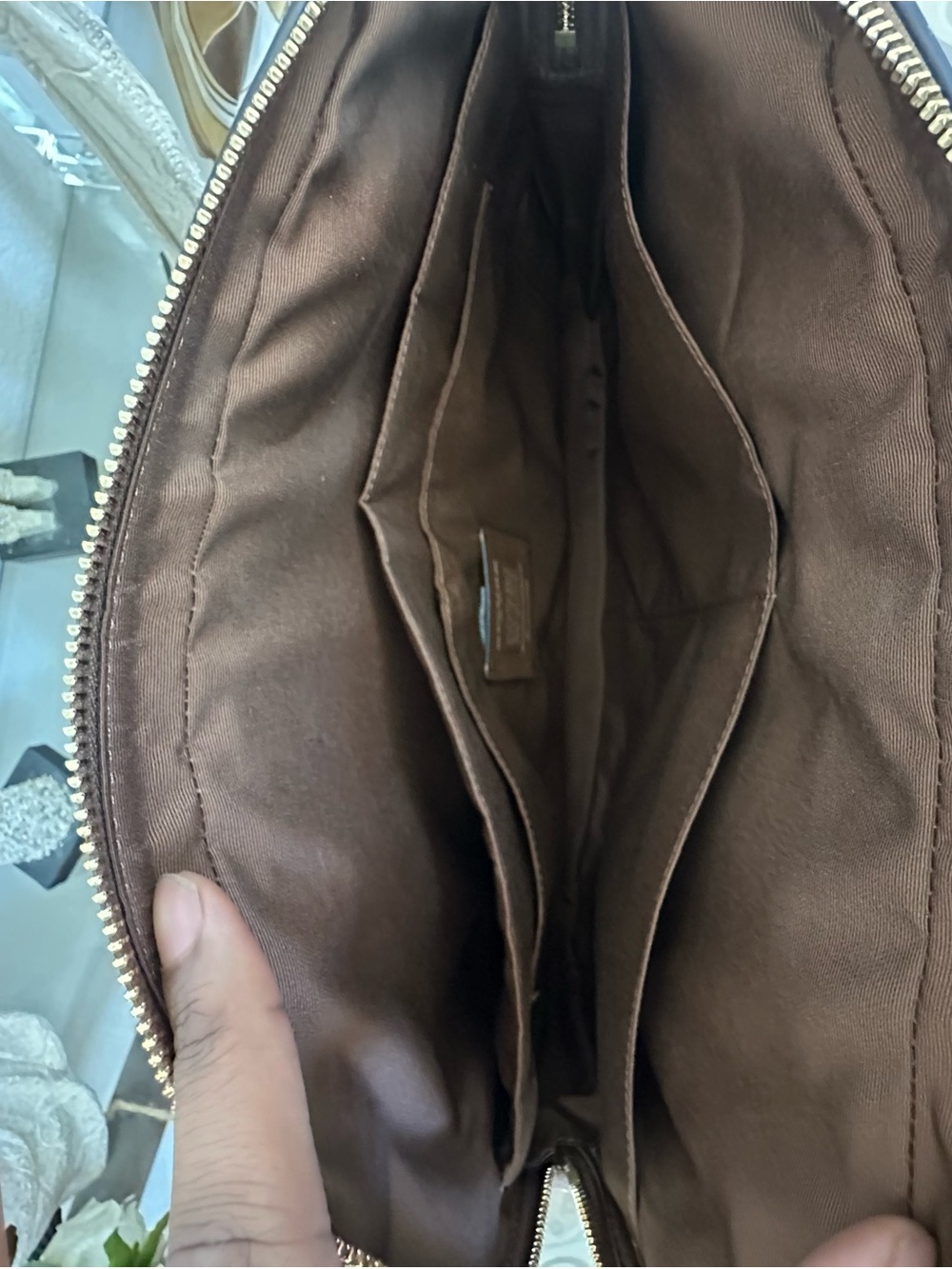 Coach Tan/Brown Signature Canvas Laptop Briefcase - Picture 6 of 7